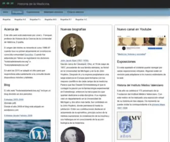 Historiadelamedicina.org(Página) Screenshot