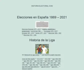 Historiaelectoral.com(Historia electoral.com) Screenshot