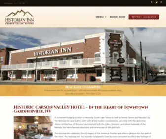 Historianinn.com(Historic Downtown Hotel in Gardnerville Nevada) Screenshot