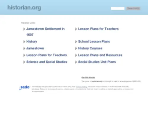 Historian.org(Historian) Screenshot