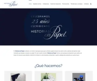 Historiasenpapel.com(Invitaciones de Boda) Screenshot