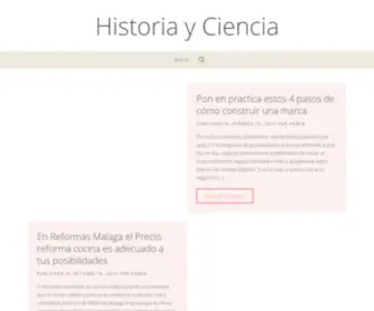 Historiayciencia.es(Historia y Ciencia) Screenshot