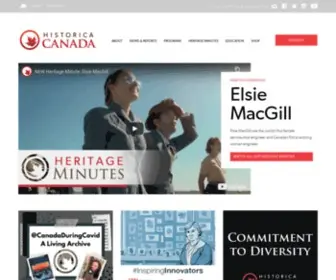 Historicacanada.ca(Historica Canada) Screenshot