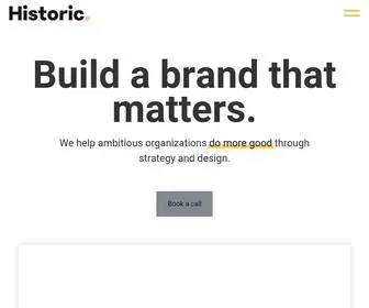 Historicagency.com(Brand & Strategy Agency in Phoenix) Screenshot