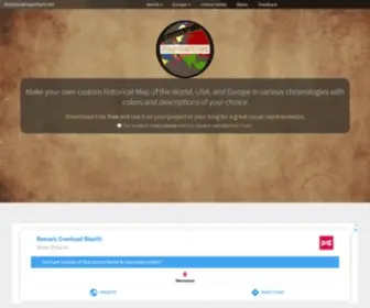 Historicalmapchart.net(Create your own Custom Historical Map) Screenshot