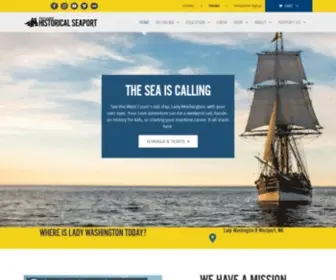 Historicalseaport.org(Historical Sailing Ship Adventures on the Lady Washington) Screenshot