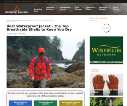 Historicalsitesoftheworld.com(Best Waterproof Jacketthe Top UK Shells Tested and Rated) Screenshot