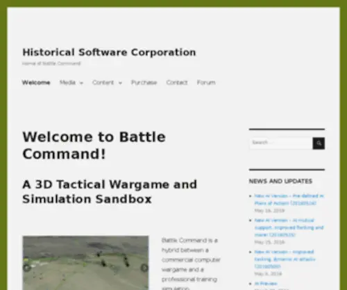 Historicalsoftware.com(Historical Software Corporation) Screenshot