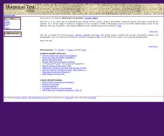 Historicaltextarchive.com(Historical Text Archive) Screenshot