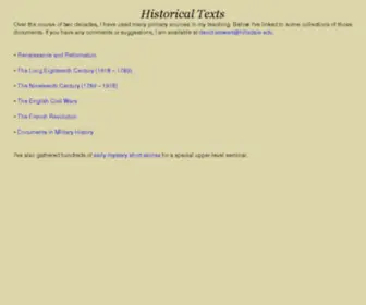 Historicaltexts.org(Historicaltexts) Screenshot