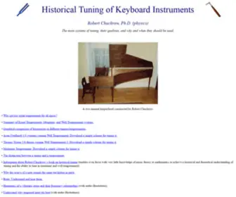 Historicaltuning.com(Historical Tuning of Keyboard Instruments) Screenshot