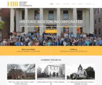 Historicboston.org(Historic Boston Inc (HBI)) Screenshot