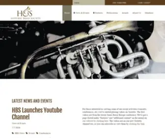 Historicbrass.org(The Historic Brass Society) Screenshot