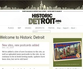 HistoriCDetroit.org(Historic Detroit) Screenshot