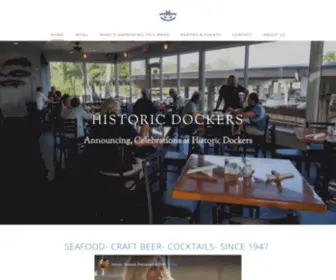 HistoriCDockers.com(Historic Dockers Restaurant & Pub) Screenshot