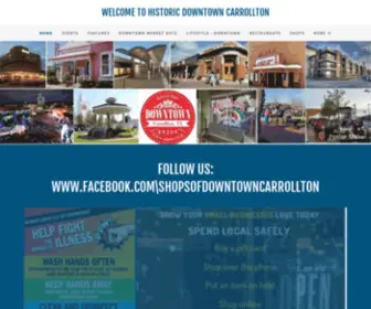 HistoriCDowntowncarrollton.com(Historic Downtown Carrollton) Screenshot