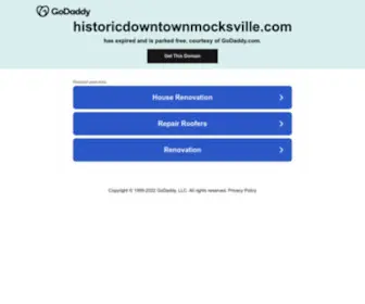 HistoriCDowntownmocksville.com(Mocksville) Screenshot