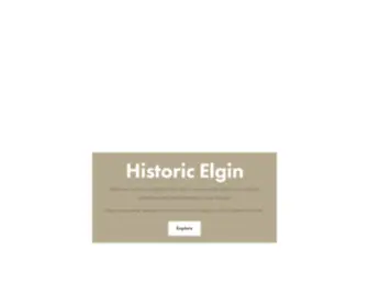 Historicelgin.com(Historic Elgin) Screenshot