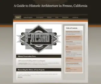 HistoricFresno.org(A Guide to Historic Architecture in Fresno) Screenshot