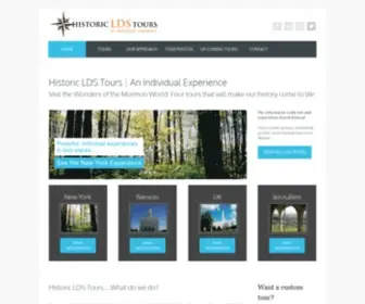 Historicldstours.com(Historic LDS Tours) Screenshot