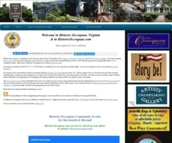 Historicoccoquan.com(Historic Occoquan) Screenshot