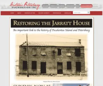 HistoricPetersburg.org(Historic Petersburg Foundation) Screenshot