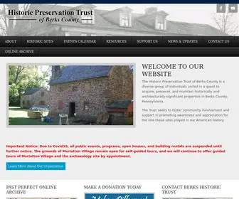 HistoricPreservationtrust.org(Dedicated to Preserving Berks County Properties) Screenshot