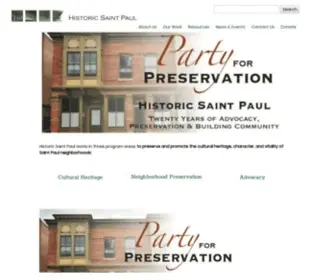 Historicsaintpaul.org(Historic Saint Paul) Screenshot