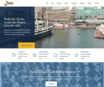 Historicships.org(Historic Ships in Baltimore) Screenshot