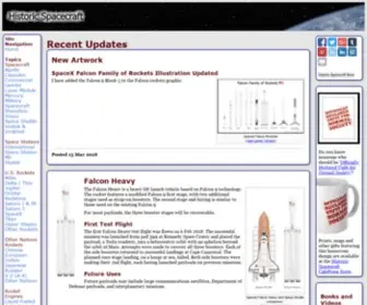 Historicspacecraft.com(Historic Spacecraft) Screenshot