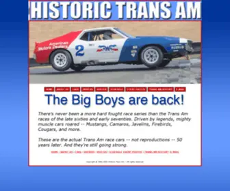 Historictransam.com(Historic Trans Am) Screenshot