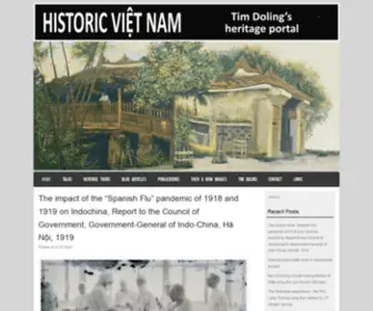 HistoricVietnam.com(HISTORIC VIETNAM) Screenshot