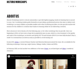 Historicworkshops.com(Historic Workshops) Screenshot