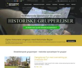 Historiskerejser.dk(Velkommen til Historiske Rejser) Screenshot