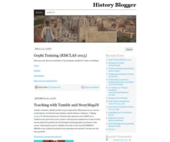 Historyblogger.net(History Blogger) Screenshot