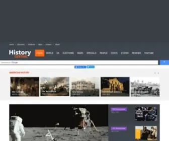 Historycentral.com(Historycentral History's Home on the Web) Screenshot