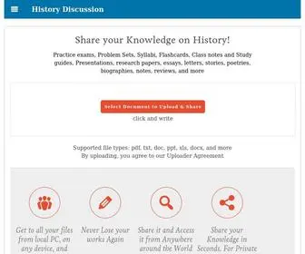 Historydiscussion.net(History Discussion) Screenshot