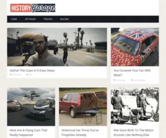Historygarage.com(The history of things that get parked in a garage) Screenshot