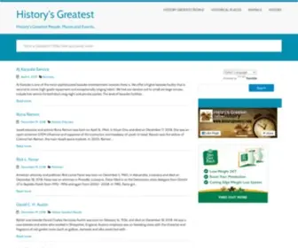 Historygreatest.com(History's Greatest People) Screenshot