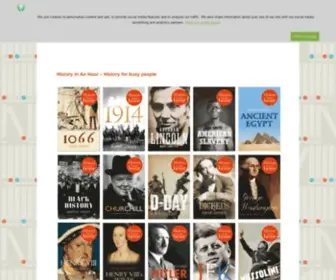 Historyinanhour.com(History for busy people) Screenshot