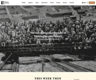 Historylink.org(The Free Online Encyclopedia of Washington State History) Screenshot