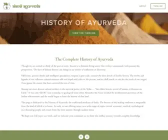 Historyofayurveda.org(History of Ayurveda) Screenshot