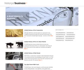 Historyofbusiness.net(History of Business) Screenshot