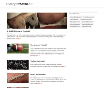 Historyoffootball.net(The History of Football) Screenshot