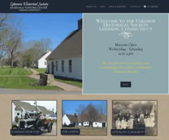 Historyoflebanon.org(Lebanon (CT) Connecticut Historial Society Museum and Visitors Center) Screenshot