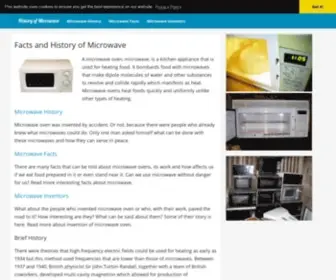 Historyofmicrowave.com(History of Microwave) Screenshot
