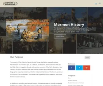 Historyofmormonism.com(Mormon History) Screenshot