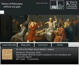 Historyofphilosophy.net(History of Philosophy without any gaps) Screenshot