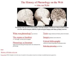 Historyofphrenology.org.uk(The History of Phrenology on the Web) Screenshot