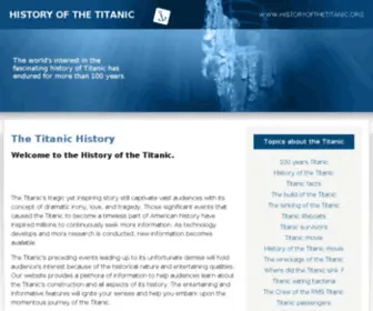 Historyofthetitanic.org(Historyofthetitanic) Screenshot